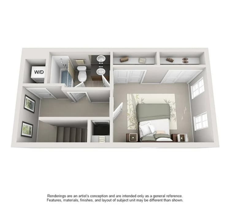 Lexington apartments for rent - image - 1 Bedroom | 1 Bath | 748 SF | Second Floor
