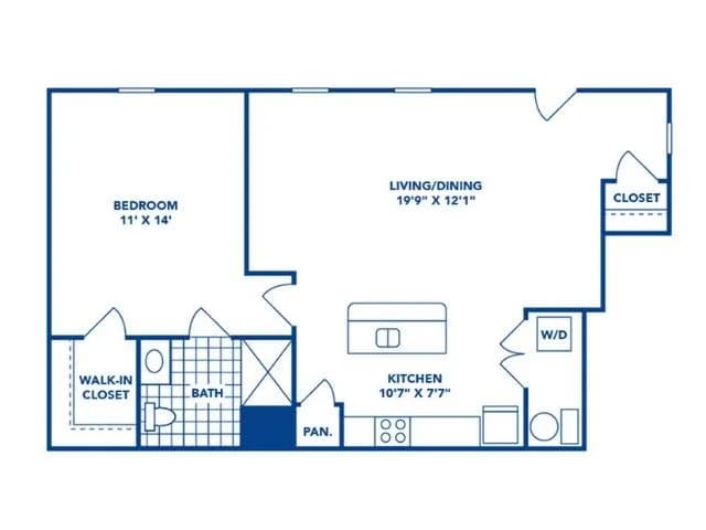 Lexington apartments for rent - image - 1 Bedroom | 1 Bath | 689 SF
