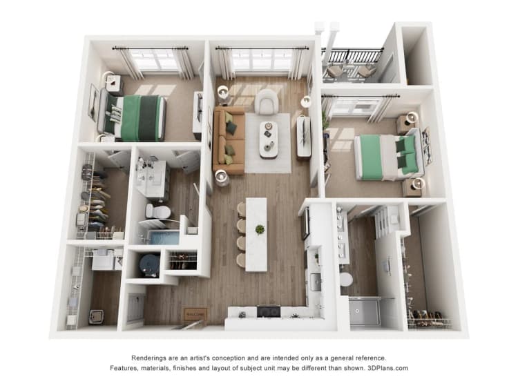 Lexington apartments for rent - image - 2 Bed, 2 Bath