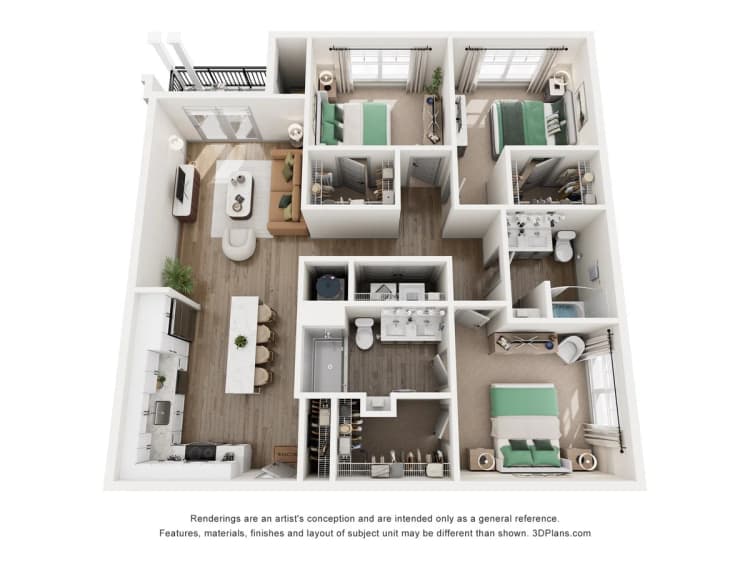 Lexington apartments for rent - image - 3 Bed, 2 Bath