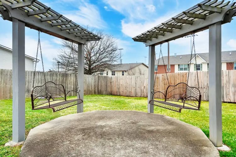 Lexington apartments for rent - image - patio-swings-briarwood-apartments-lexington.webp