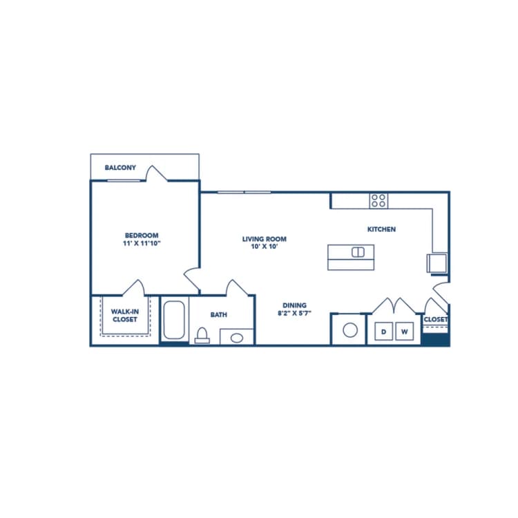 Lexington apartments for rent - image - 1 Bedroom | 1 Bath | 665 SF