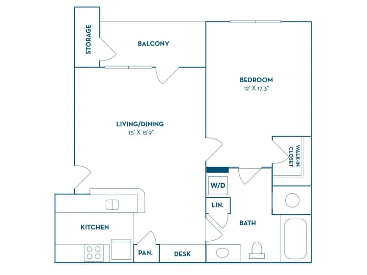 Lexington apartments for rent - image - 1 Bedroom | 1 Bath | 760 SF | Renovated