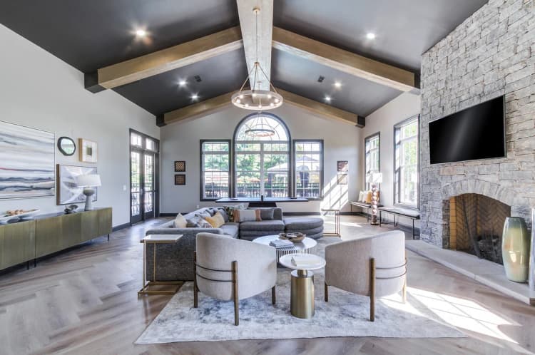 Lexington apartments for rent - image - A modern clubhouse designed for play, hosting, and everyday joy