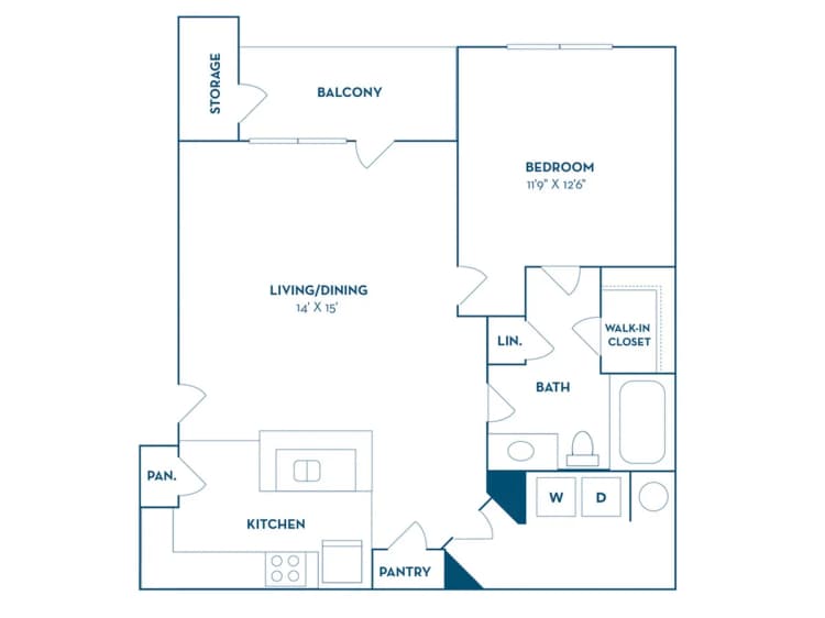 Lexington apartments for rent - image - 1 Bedroom | 1 Bath | 786 SF | Renovated