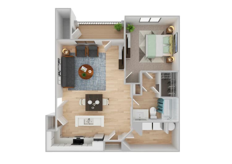 Lexington apartments for rent - image - 1 Bedroom | 1 Bath | 786 SF | Renovated