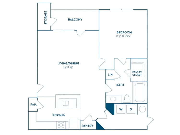 Lexington apartments for rent - image - 1 Bedroom | 1 Bath | 806 SF | Renovated