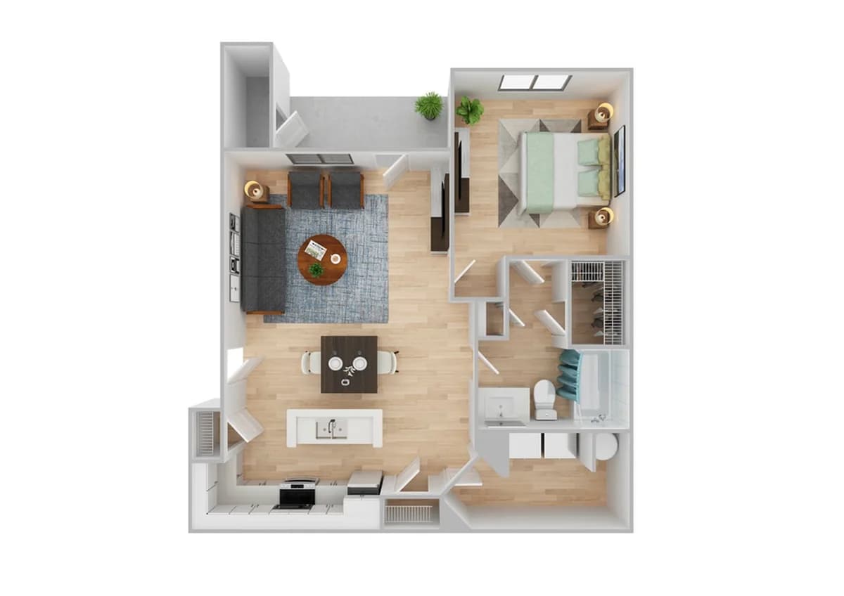 Lexington apartments for rent - image - 1 Bedroom | 1 Bath | 806 SF | Renovated