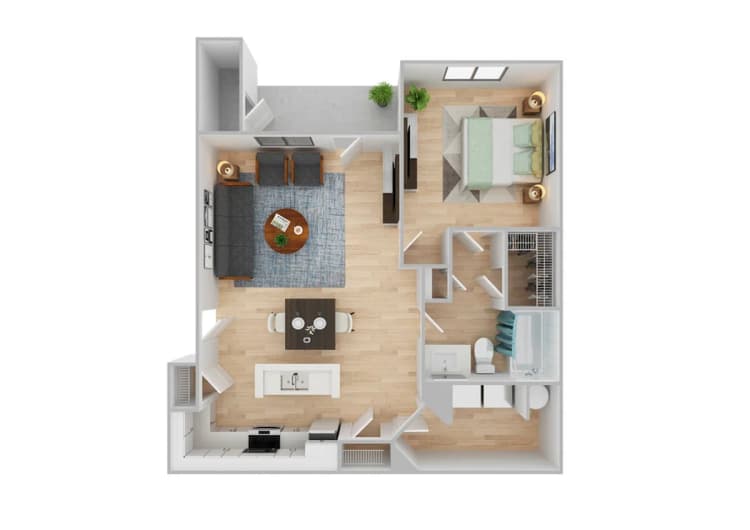 Lexington apartments for rent - image - 1 Bedroom | 1 Bath | 806 SF | Renovated