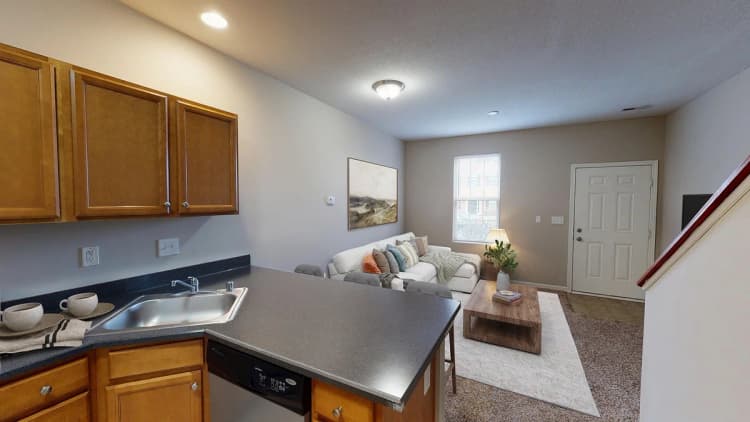 Lexington apartments for rent - image - Kitchen with Breakfast Bar