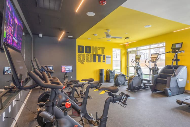 Lexington apartments for rent - image - A gym with exercise bikes